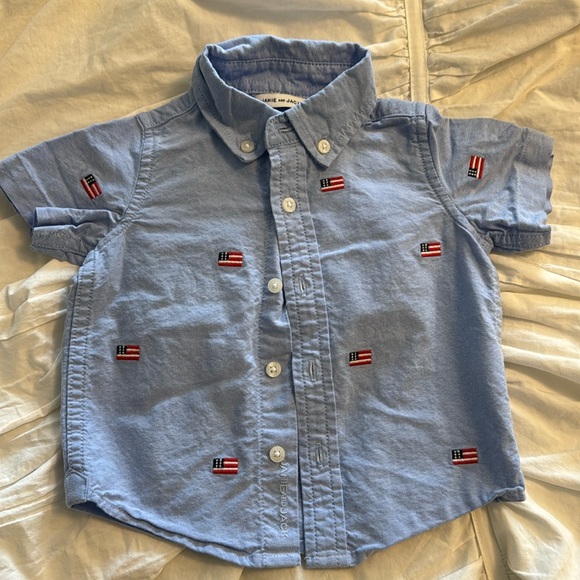 Janie & Jack American Flag Shirt - Picture 1 of 2